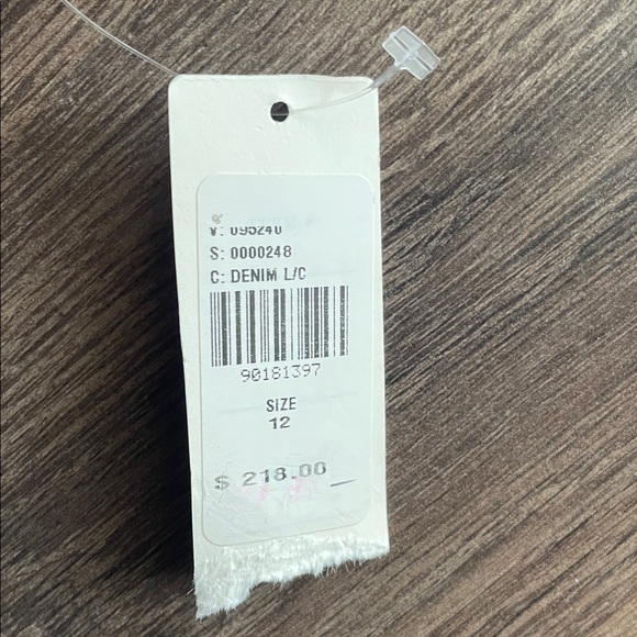 Reformation Anthropologie Dress Denim Tagliatelle Retro Preppy Boho Size 12 NEW - Picture 5 of 7